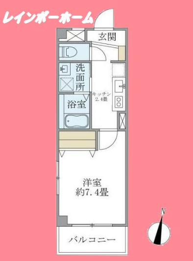フジ・プライムコートの間取り