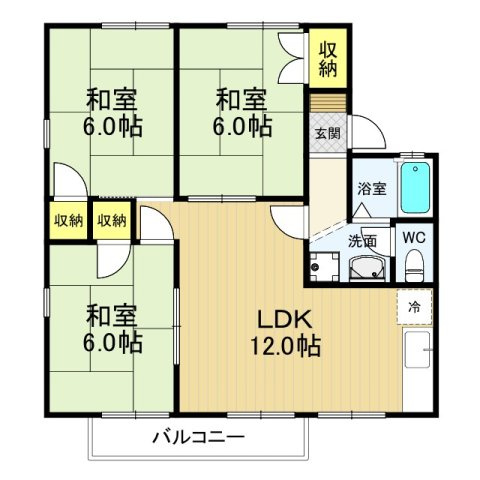 アパルトマン竜美台の間取り