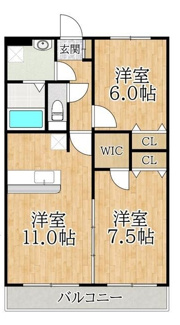 【間取り】 | エクセルコート妙典 | 間取りです。