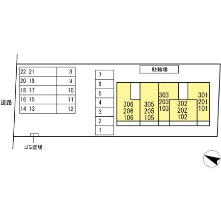TORISIA古閑の区画図
