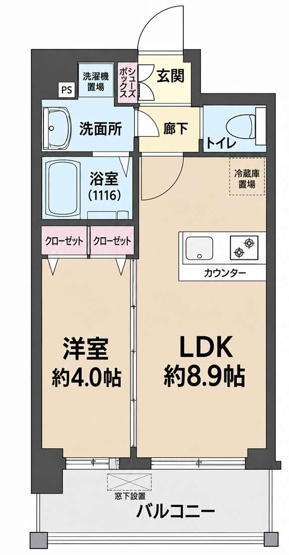 【間取り】 | プレリス北巽駅前ラバルス