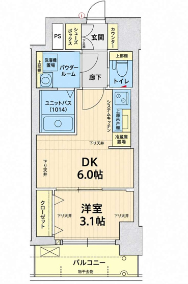 【間取り】 | プレリス大阪今里サヴィア