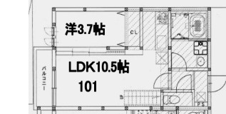 【間取り】 | アンピオ姪浜壱番館