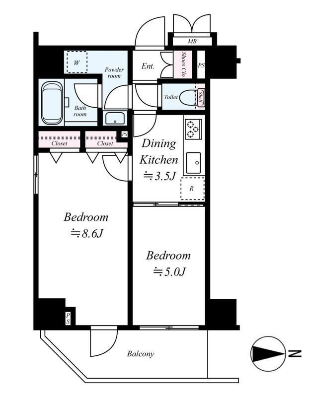 ＲＥＡＬＩＺＥ新御徒町の間取り