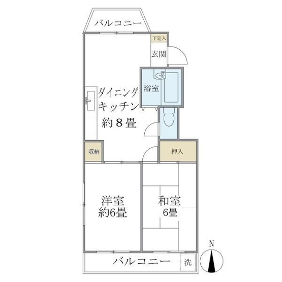 【間取り】 | ファミール若月