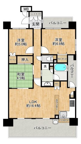 メイツ金山ATSUTAの間取り|間取図　※図面と現況が異なる場合は現況優先といたします。