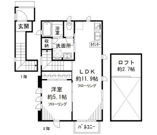 【間取り】 | コリーナ南大井 | 間取りです。
