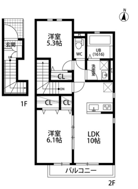 デュラカーサ　Le ventの間取り