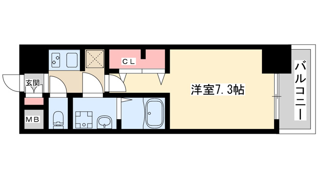 【間取り】 | エスレジデンス三国ウエスト