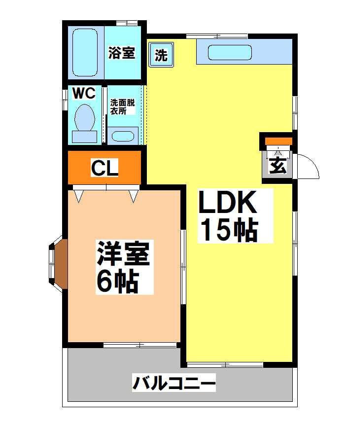 武蔵野市西久保１丁目のアパートの間取り