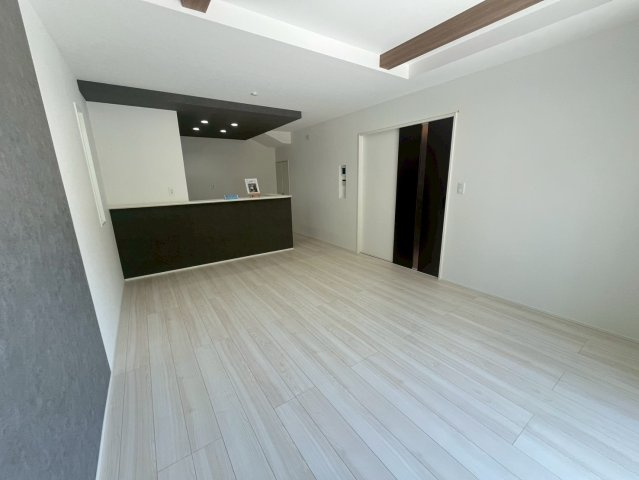 沖縄市松本新築戸建て 1号棟（全2棟）の居間・リビング|16帖のLDK