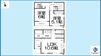 【間取り】 | CasaTerrace庄内通