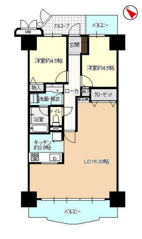 プレステージ青山の間取り