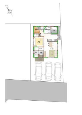 【区画図】 | 新築住宅　高知市新田町③
