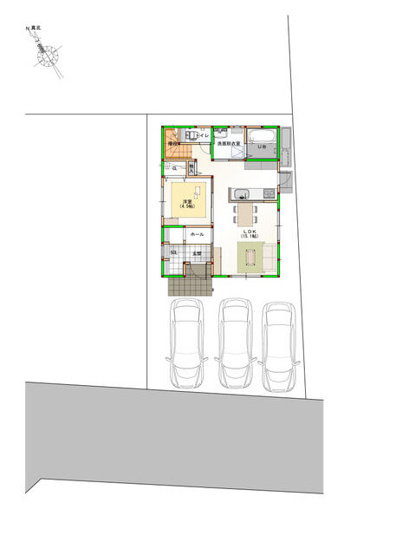 【区画図】 | 新築住宅　高知市新田町③
