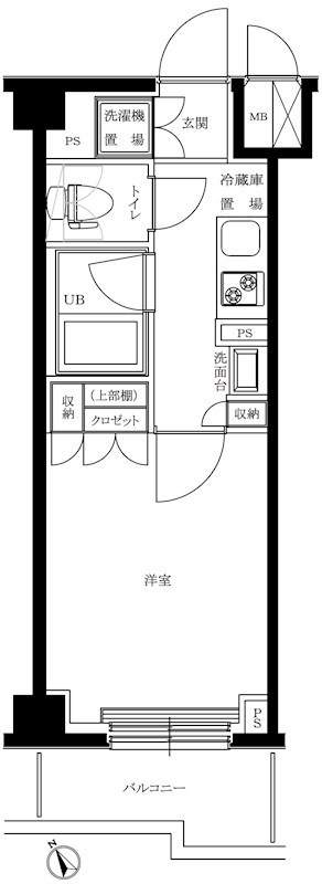 ルーブル仲六郷弐番館 の間取り