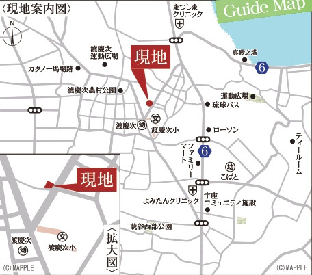 読谷村瀬名波（全2棟）2号棟の地図|地図♪
