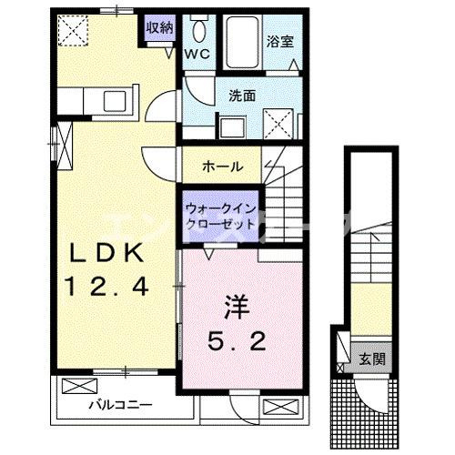 インテルメッツォ北藤Ⅱの間取り|高崎、前橋のお部屋探しはエンドスケープまで！お客様の理想お聞かせ下さい♪