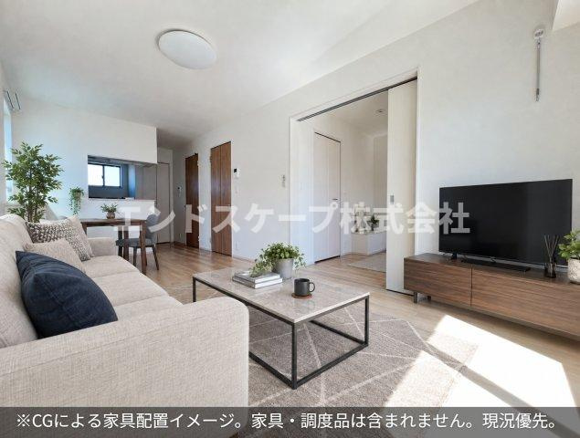 インテルメッツォ北藤Ⅱの居間・リビング|高崎、前橋のお部屋探しはエンドスケープまで！お客様の理想お聞かせ下さい♪