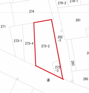 【土地図】 | 鹿屋市西原1丁目　売地(全2筆)