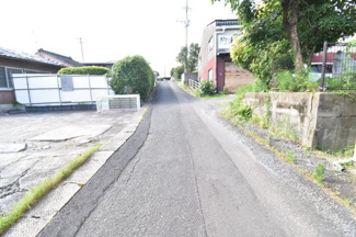 【前面道路含む現地写真】 | 鹿屋市西原1丁目　売地(全2筆) | 東側