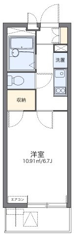 レオパレスアレグリーアの間取り