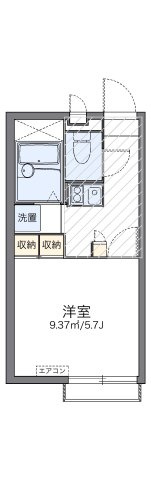 レオパレスベンデュールの間取り