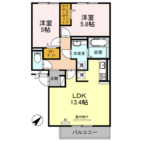 【間取り】 | abcdマンション綾園