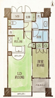 【間取り】 | 茶屋町北シティタワー