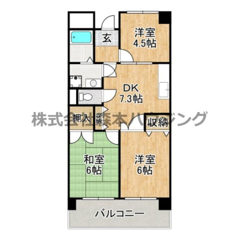 【間取り】 | 　グランドヴィラ香里