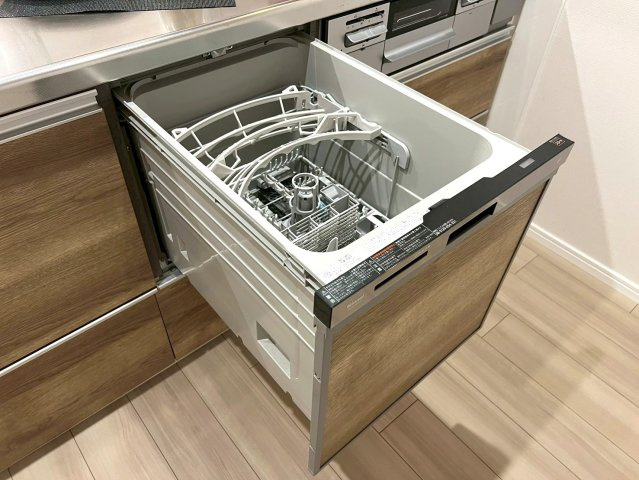 宇喜田カメリアのキッチン|洗い物の手間を軽減し、ご家族との時間を増やせる便利な設備です。
