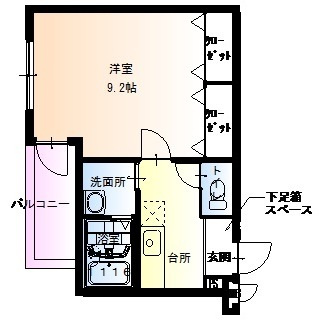 【間取り】 | フジパレス諏訪ノ森Ⅰ番館