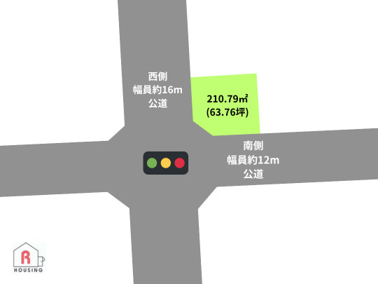 【売土地】秋田市広面字長沼の土地図