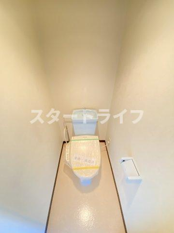 大阪市東淀川区東中島２丁目の賃貸マンションのトイレ