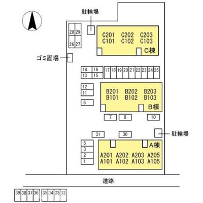 【区画図】 | グランシャトー B棟