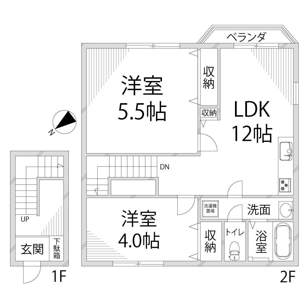 ラフィネ・ロジュマンBの間取り