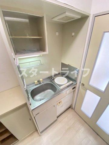 大阪市東淀川区東淡路３丁目の賃貸マンションのキッチン