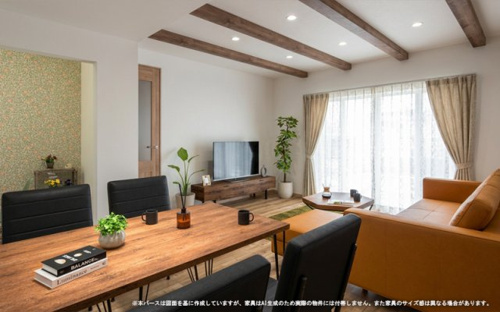 【完成予想図】 【完成予想図】 | 【LDK イメージパース】
※画像は設計図面を基に作成したイメージです。