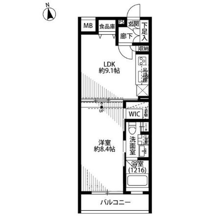 【間取り】 | プレール・ドゥーク中野江原町