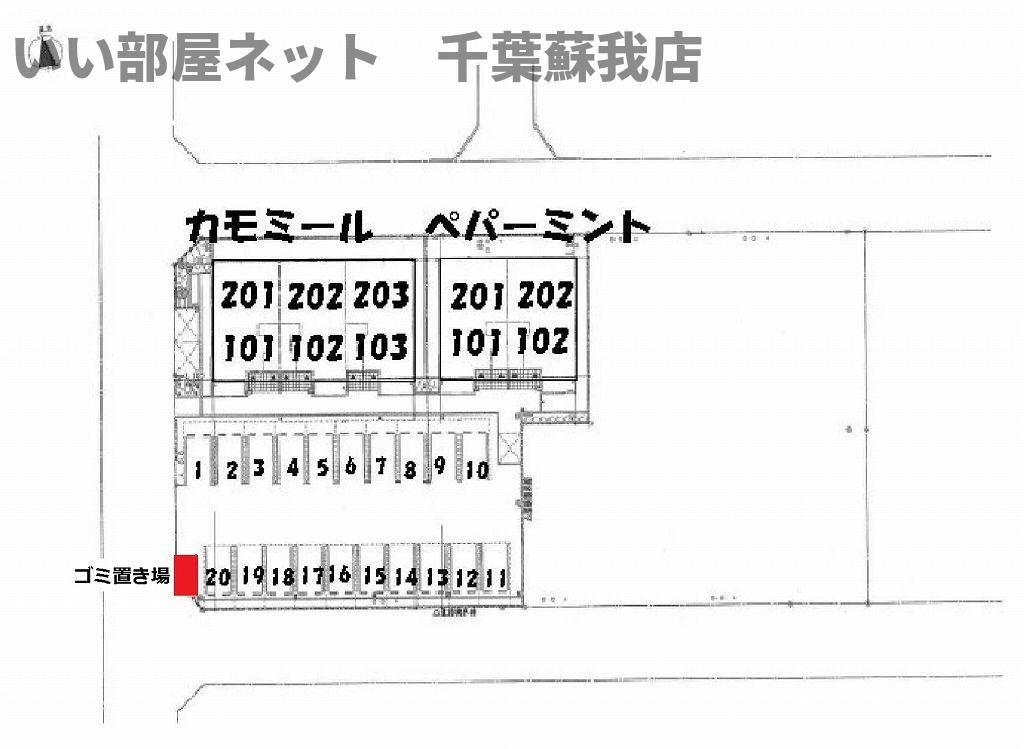 カモミールの区画図