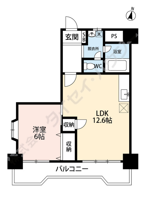 エクセル秋山の間取り|2ＤＫ→１ＬＤＫにリノベーションしました。