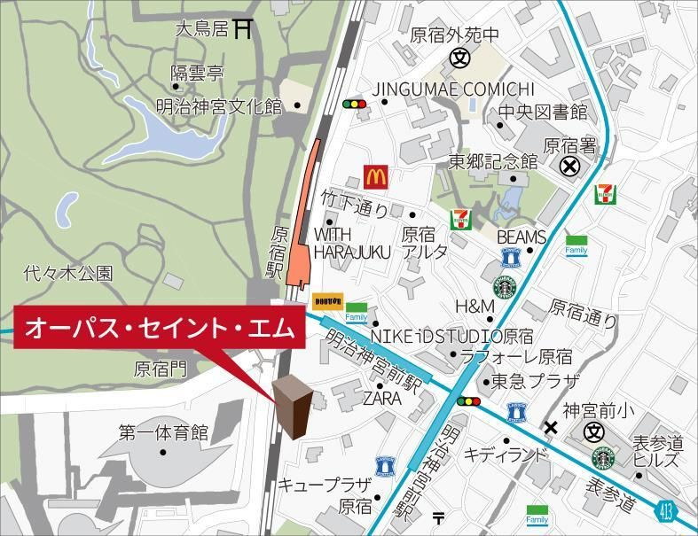 ＯＰ．Ｓｔ．Ｍの地図