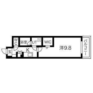 アクアスイート新大阪の間取り