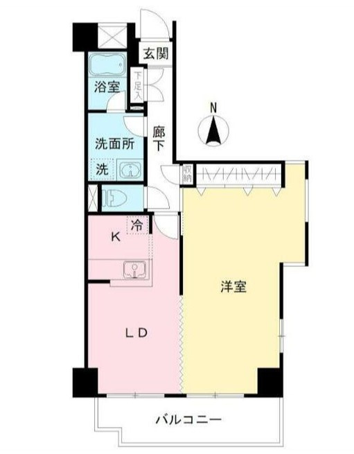 府中市八幡町２丁目の賃貸マンションの間取り