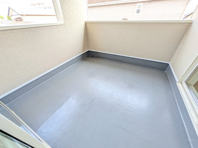 笠間市旭町　第9　新築戸建て　2号棟のバルコニー