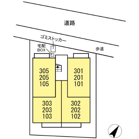 D-room樹・旭町の地図