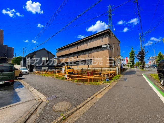府中市浅間町3丁目 中央線 武蔵小金井駅 新築戸建の前面道路含む現地写真