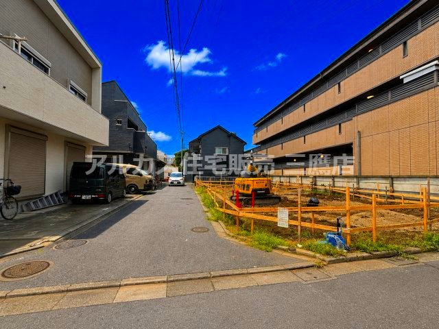 府中市浅間町3丁目 中央線 武蔵小金井駅 新築戸建の前面道路含む現地写真
