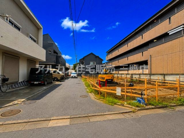 府中市浅間町3丁目 中央線 武蔵小金井駅 新築戸建の前面道路含む現地写真