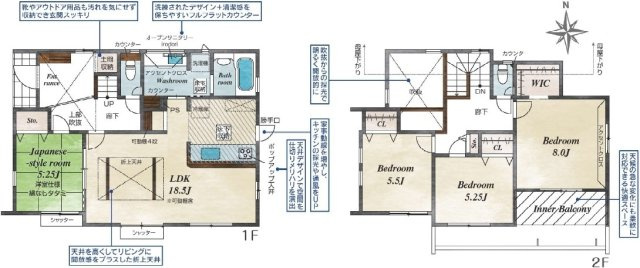水戸市見川町　4期　新築戸建ての間取り|実際の空間の広さや陽当たり、風通しなどは現地でご確認できます♪